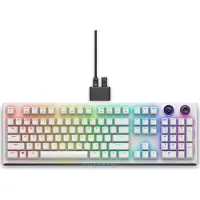 Dell Clavier de jeu sans fil Dell Tri-Mode AW920K avec rétroéclairage LED RVB, US, Lunar Light, Bluetooth, pavé numérique, CHERRY MX Red. Grâce à une connexion sans fil, il fournit des s