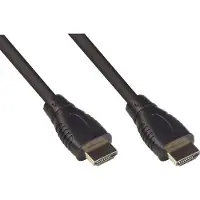 Alcasa Câble de connexion HDMI 2.0b, 4K / UHD @60Hz, 18 Gbit/s, contacts dorés, noir, 5m, Good Connecti (5 m), Câble vidéo, Noir