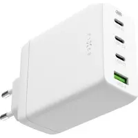 FIXED Chargeur, 3x USB-C, USB-A, 100W, Travel Charger GaN, blanc