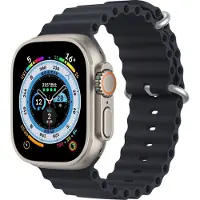 DUX Bracelet Watch Strap 8 / 7 / 6 / 5 / 4 / 3 / 2 / SE (41 / 40 / 38mm) Silicone Band Bracelet G (38 mm, 40 mm, 41 mm, Silicone), Sangles de montre, Bleu