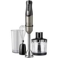 Black & Decker BXHBA1200E Mélangeur par immersion 1200 W Noir, Transparent