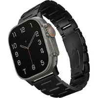 Uniq Bracelet Osta en acier avec maillons auto-ajustables Apple Watch | 44/45/46/49 mm - Midnight Black