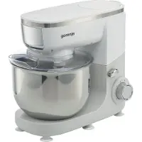 Gorenje MMC1005W Robot de cuisine planétaire 1000 W, 4.8 l blanc, gris