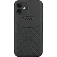 Audi Étui iPhone 11 en cuir naturel noir
