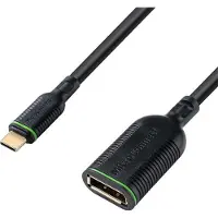 Microconnect MC-USBCDP-A Adaptateur de câble vidéo 0,2 m USB Type-C DisplayPort Noir (MC-USBCDP-A)