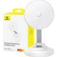 Baseus Support magnétique pour téléphone de bureau MagPro auto-adhésif (blanc), Support pour smartphone, Blanc