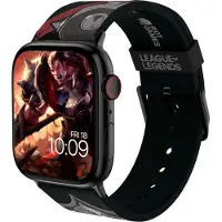 Mobyfox League of Legends bracelet pour smartwatch Darius (22 mm, Silicone), Sangles de montre, Rouge, Gris, Noir