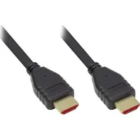 GOOD CONNECTIONS Câble HDMI 2.1 ultra-haute vitesse, 8K UHD-2 / 4K UHD, contacts plaqués or, CU, noir, 1m, Good Conn (1 m), Câble vidéo, Noir
