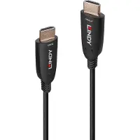 Lindy - Câble HDMI - HDMI mâle pour HDMI mâle - 60 m - cuivre hybride/fibre optique - noir - support 8K60Hz (7680 x 4320), support 4K120Hz (3840 x 2160)