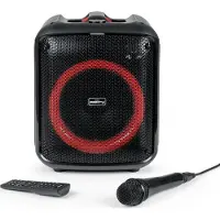 BigBen Interactive Enceinte BT lumineuse 200W + Micro Filaire Noir