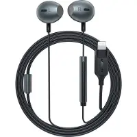 Acefast Casque intra-auriculaire L1 avec connexion Lightning, microphone et télécommande 1,2 M - Noir