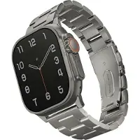 Uniq Bracelet Osta en acier avec maillons auto-ajustables Apple Watch | 44/45/46/49 mm - Titanium (Silver)