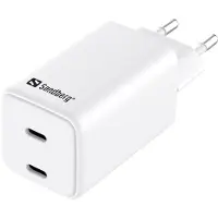 Sandberg AC Charger Dual USB-C PD65W EU (441-56)
