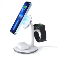 Choetech T585-F Wireless 15W Inductive Charger with 2W1 Stand (White)