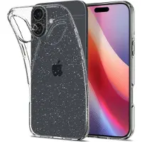 Spigen Etui Liquid Crystal pour iPhone 16 6,1" cristal pailleté (Apple iPhone 16), Coque pour téléphone portable, Transparent