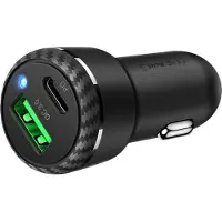 Mcdodo CC-5970 Chargeur voiture, USB + USB-C 38W (noir)