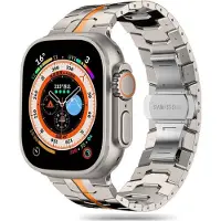 TechProtection Stainless Line (42 mm, 44 mm, 45 mm, 49 mm, Acier inoxydable), Sangles de montre, Orange