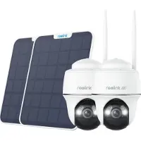 Reolink 2x B440 Battery-WiFi + 2x panneau solaire blanc (2x 40-57-9767 + 2x 40-57-9065)