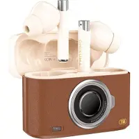 Onikuma Casque intra-auriculaire Bluetooth T18 Brown