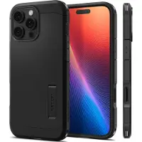 Spigen Tough Armor T AI (MagFit) (Apple iPhone 16 Pro), Coque pour téléphone portable, Noir