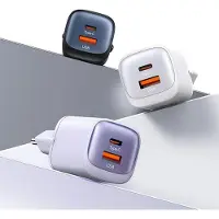 Usams Usam Lad. Réseaux. Cc254 30W Gan Usb-C/Usb-A Fast Charging Hc Series Purple/Purple Cc254Tc03