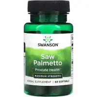 Swanson Health , Palmier Nain, Force Maximale, 60 Gélules Molles