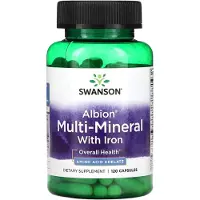 Swanson Health Albion Multi-Mineral avec fer, 120 gélules Health Products