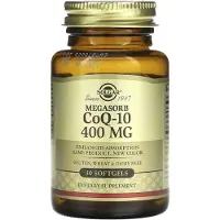 Solgar , Megasorb CoQ-10, 400 mg, 30 Gélules Molles
