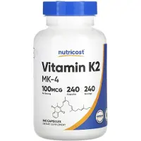 Nutricost , Vitamine K2, 100 mcg, 240 Gélules