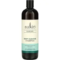 Sukin , Soin Capillaire, Shampooing Nettoyage en Profondeur, Cuirs Chevelus Gras et Congestionnés, 16.9 fl oz (500 ml)