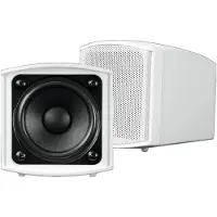 Omnitronic OD-2T Enceinte Public Adress 15 W 1 paire, Haut-parleur PA, Blanc