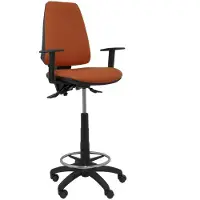 Piqueras Y Crespo Elche S marron bali tabouret avec accoudoirs réglables