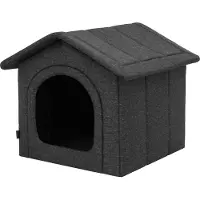 Hobbygarden Niche pour chien, Noir Linge écologique (Niche pour chien)