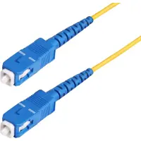 StarTech.com .com Câble Fibre Optique de 100m Duplex Monomode SC à SC (UPC) OS2, 9/125µm, 40G/100G, Cordon Fibre Optique, Insensible à la Courbure, Faible Perte d'Insertion, Cordon Patch Fibre LSZH