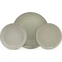 Hermia Concept , MOD18Y2730P03, Services de table, Vert, Porcelaine, 27 x 27 x 2,5 cm