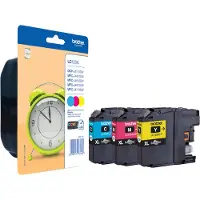 Brother LC-125XLRBWBP - 3-couleurs - Cartouche d'encre - Grande capacité - Multipack