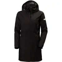 Helly Hansen Aden Long, imperméable, femmes, noir