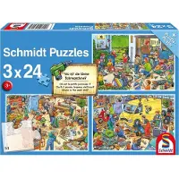 Schmidt Puzzle 3x24T. Où est la perceuse