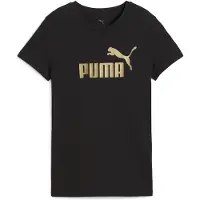 Puma T-shirt fonctionnel 'Ess No. 1' or / noir
