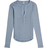 G-Star Deep Slim Long Sleeve V Neck T-shirt Bleu S Femme
