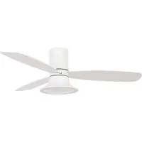Beacon Ventilateur blanc avec lampe Flusso Ø132cm