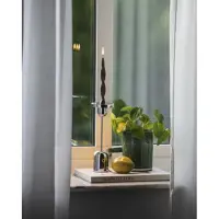 Konstsmide Lampe de table rechargeable Cassis Acier inoxydable pour chandelier