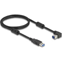 DeLOCK Câble USB 3.0 A vers B coudé 5 Gbps 1 m double blindage