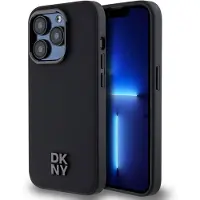 DKNY DknyPolyuréthaneLeather Stack Logo Magsafe Iphone 15 Pro Max Handyhülle One Size