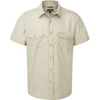Craghoppers Kiwi Short Sleeve Shirt Beige M Homme