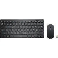 Renkforce RF-KMC-410 Ensemble clavier et souris sans fil Français, QWERTZ Noir