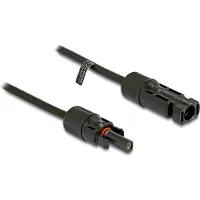 DeLOCK DL4 Solar Kabel 6 mm Stecker zu Buchse 3 m schwarz