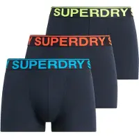 Superdry M3110450b Trunk Boxers 3 Units Bleu S Homme