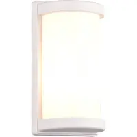 TRIO Applique d'extérieur PUELO blanche 1xE27x10W en aluminium, dimensions : 26,5 x 14,5 x 14,5 cm, IP44, RL