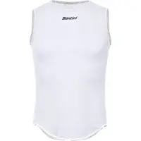 Santini Lieve Sleeveless Base Layer Blanc M Homme